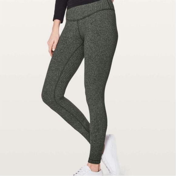 Lululemon Wunder Under Low Rise Tight Full Length Heathered Herringbone - Picture 5 of 6